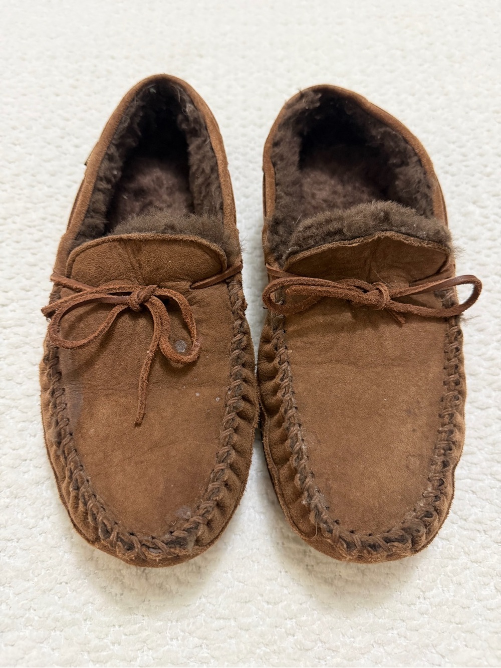 L.L. Bean Wicked Good Moccasins Dark Brown Slippers Men’s Size 11